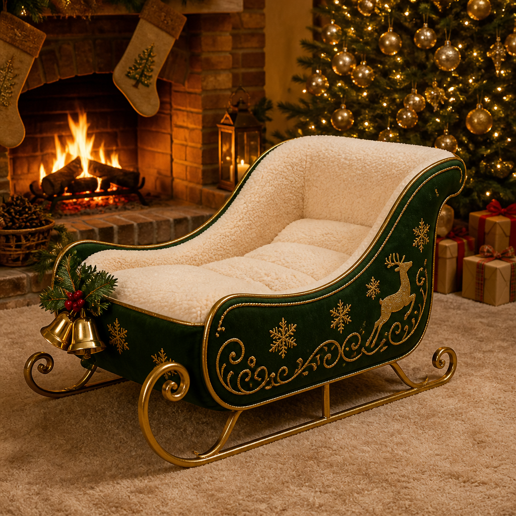 Santa Paws Dogs Bed